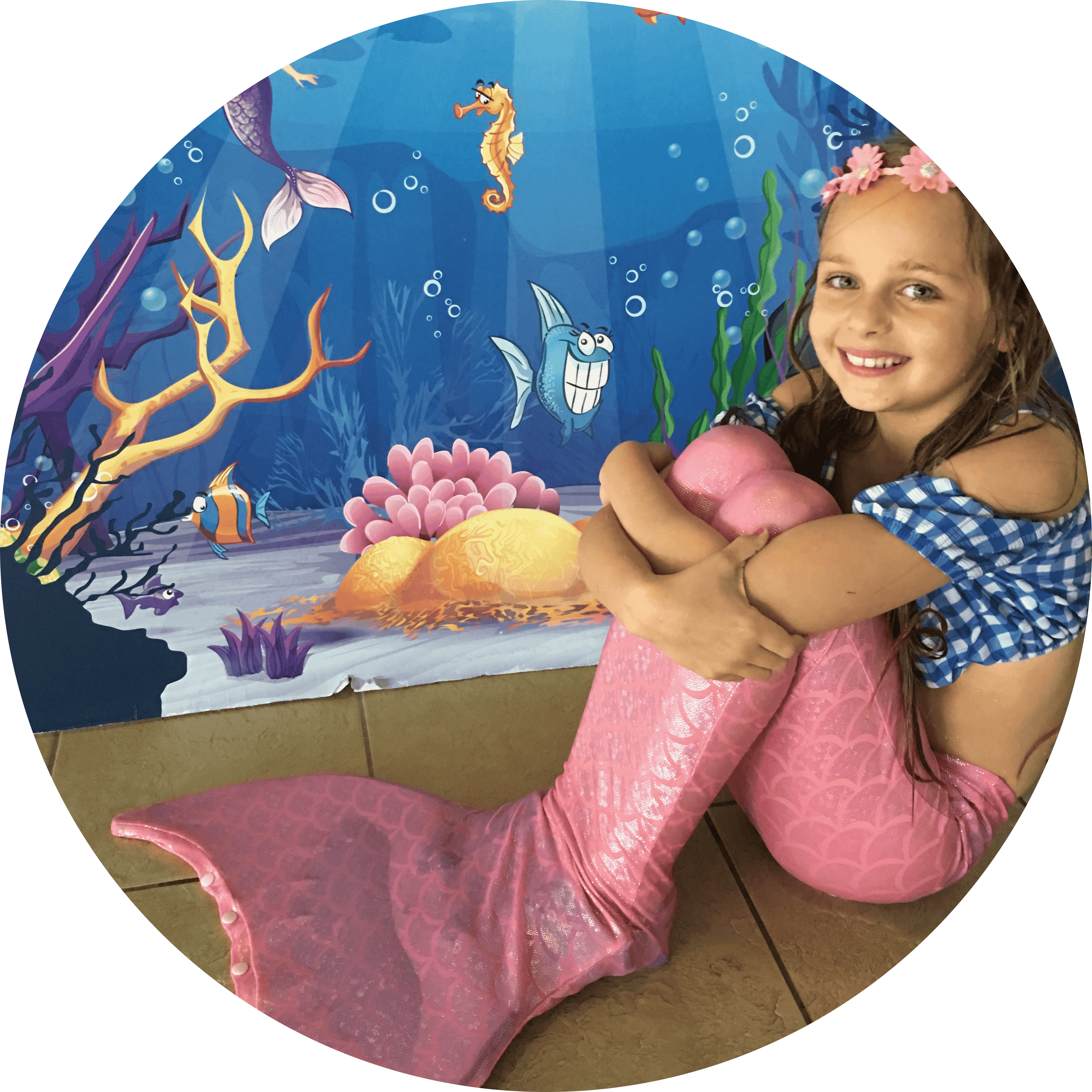 A mermaid swimmer