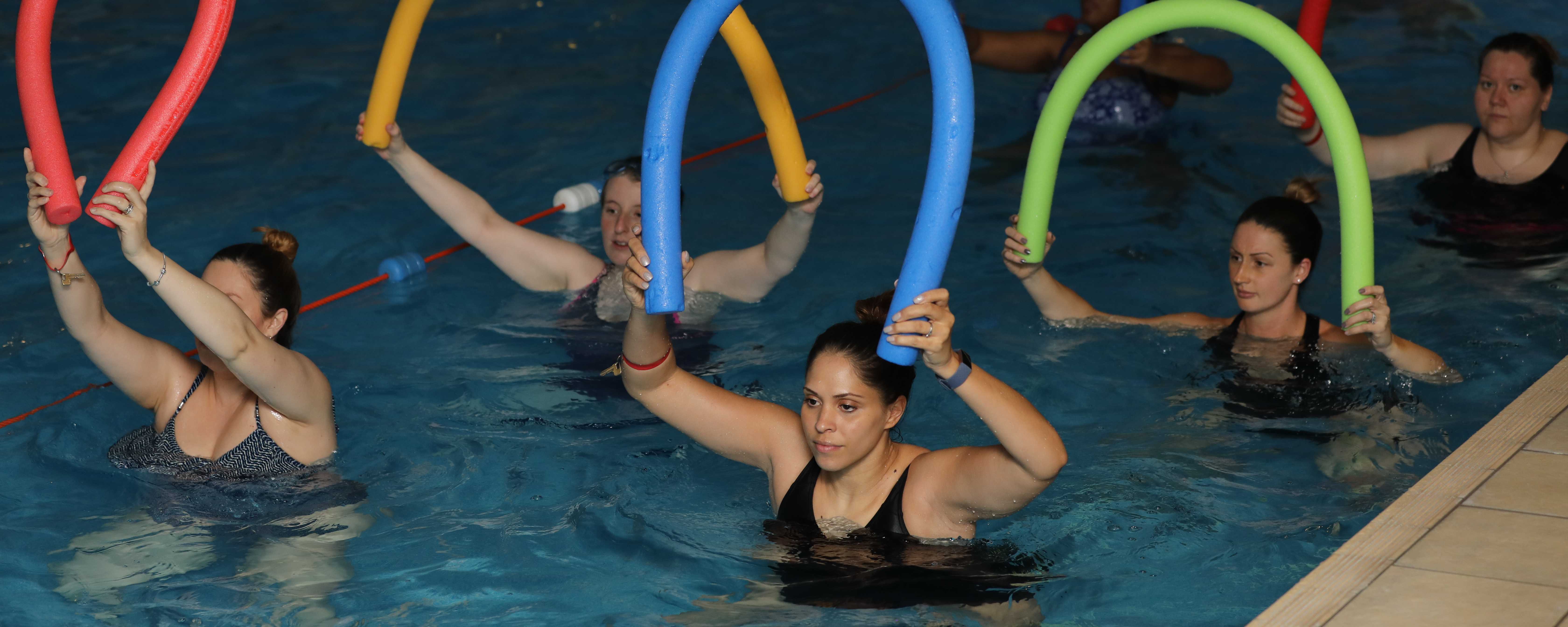 An aquanatal yoga class by Dolphin Academy in Oldham