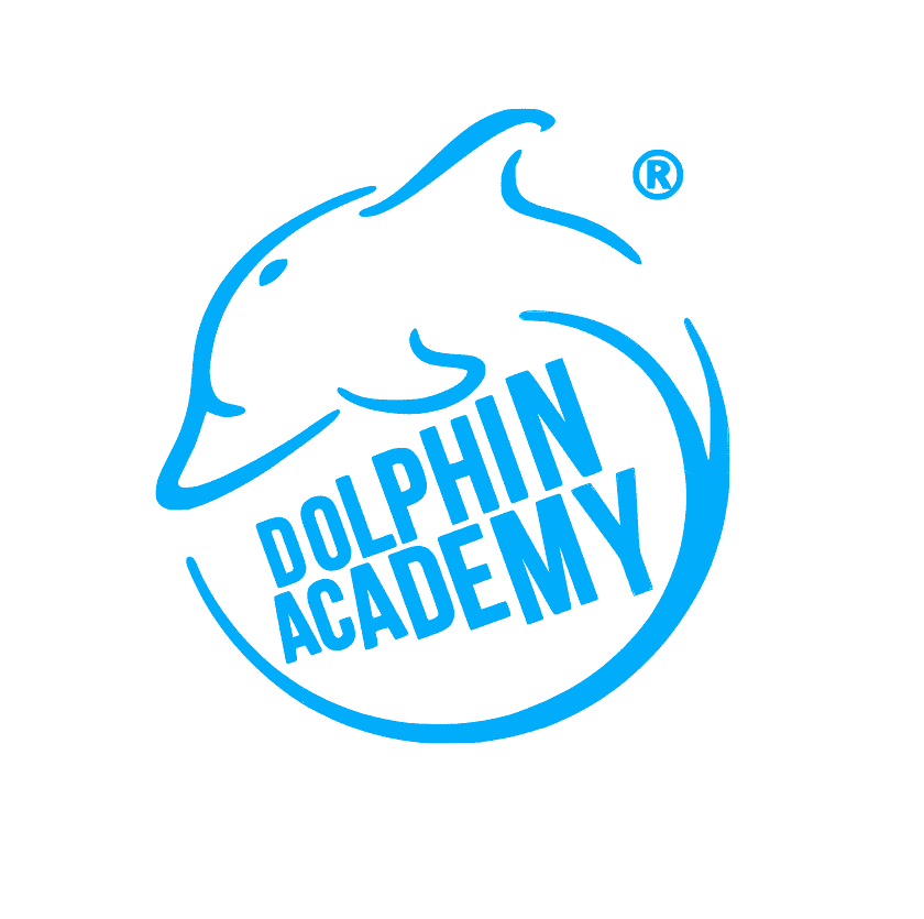 Dolphin Academy Logo in White